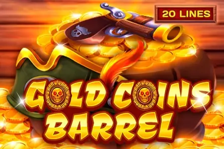 Gold Coins Barrel Logo