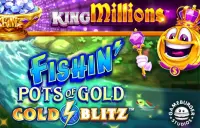 Fishin' Pots of Gold: Gold Blitz King Millions Logo