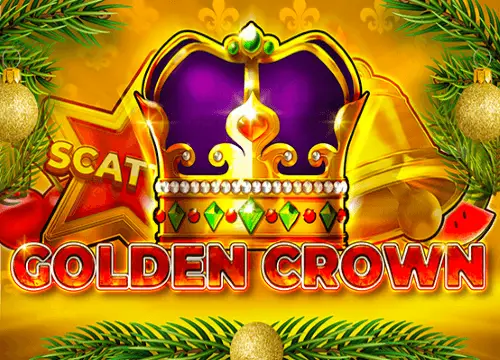 Golden Crown Christmas Logo