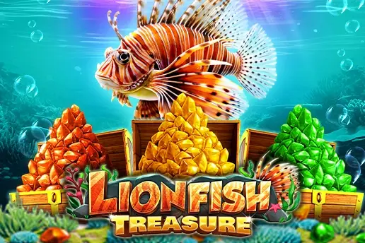 Lion Fish Treasure Logo