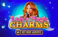 Lady's Magic Charms Hot Drop Jackpots Logo