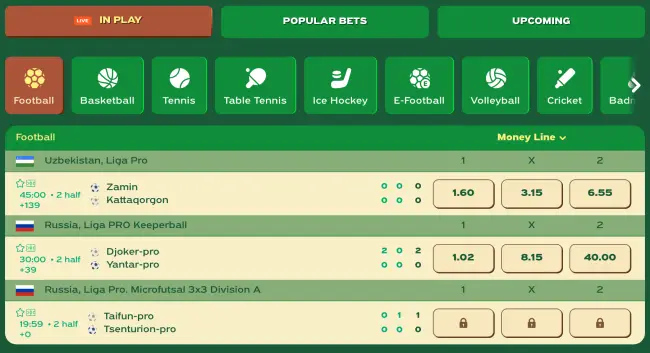 Greenluck Sport Live