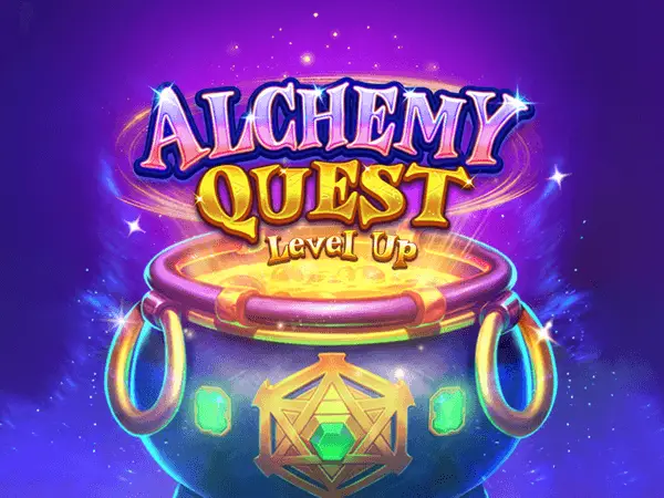 Alchemy Quest Level Up Logo