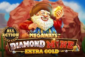 Diamond Mine Extra Gold All Action Logo