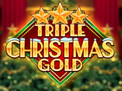Triple Christmas Gold Logo