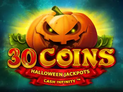 30 Coins Halloween Jackpots Logo