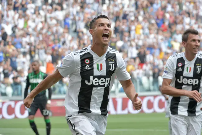 Serie A Juventus Turin vs US Sassuolo Calcio Cristiano Ronaldo