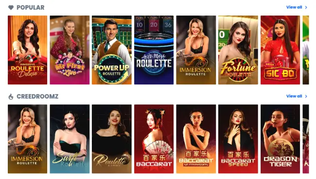 30Bet Casino Live