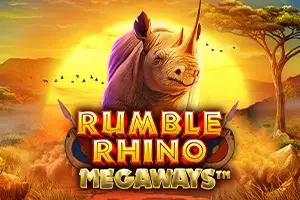 Rumble Rhino Megaways Logo