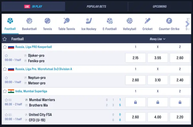 VegasHero Sport Live