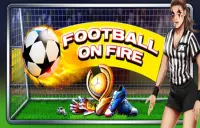 Football on Fire Logo