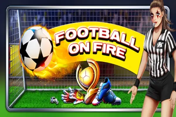 Football on Fire Logo