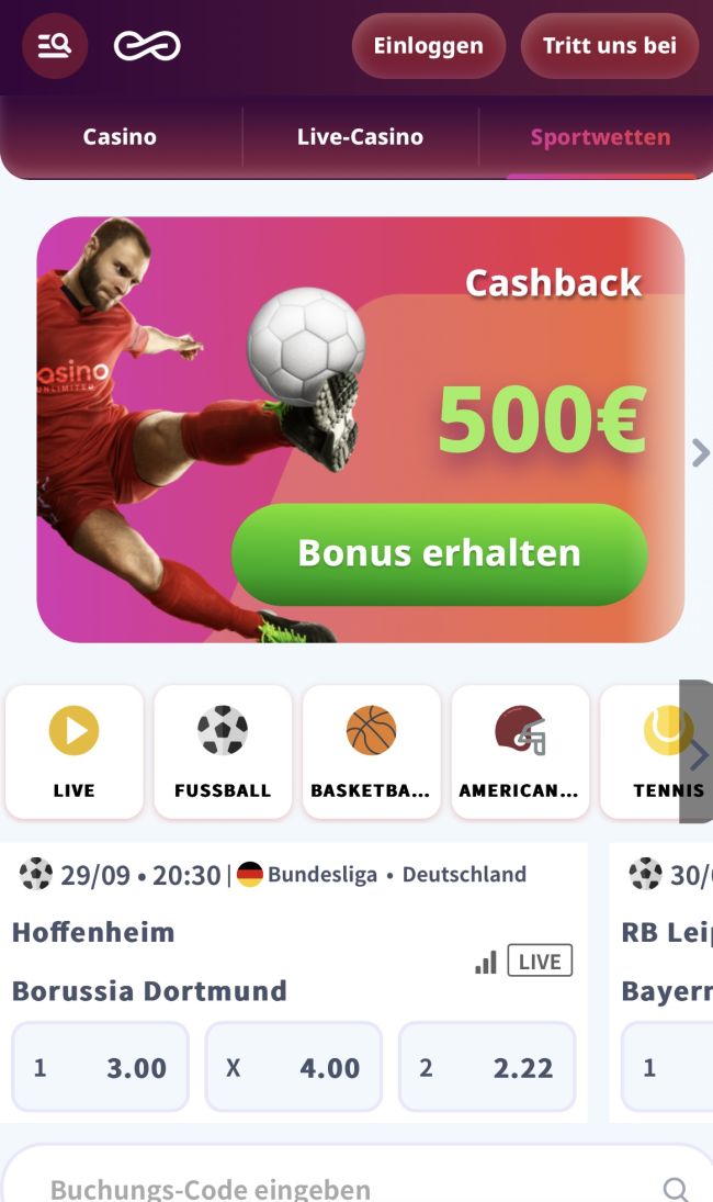 Casino Infinity Benutzerfreundlichkeit