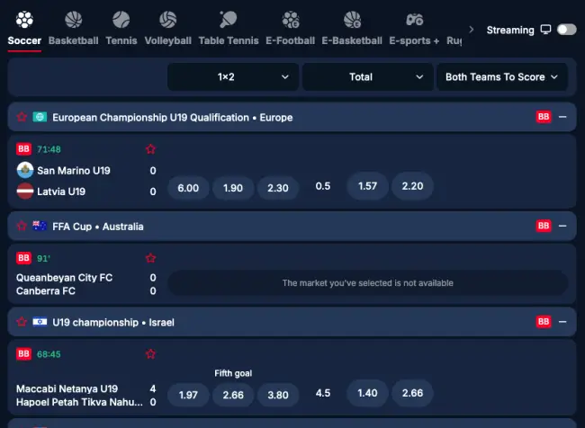 Live Betting