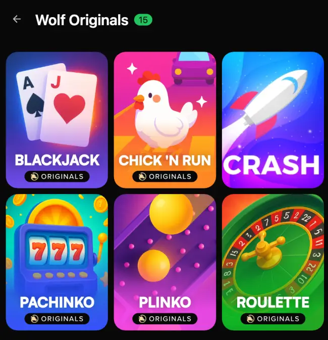 Wolf Casino Test